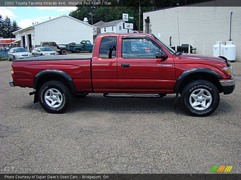 Impulse Red Pearl / Oak 2002 Toyota Tacoma Xtracab 4x4