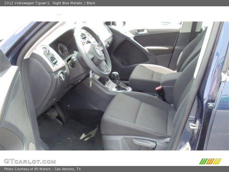 Night Blue Metallic / Black 2012 Volkswagen Tiguan S