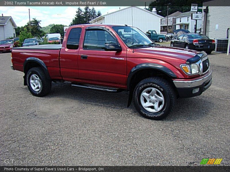 Impulse Red Pearl / Oak 2002 Toyota Tacoma Xtracab 4x4