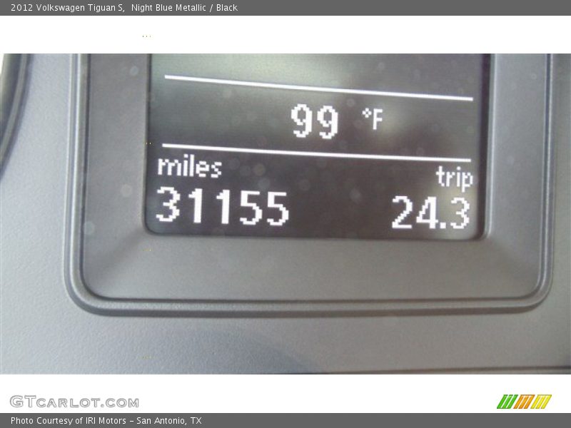 Night Blue Metallic / Black 2012 Volkswagen Tiguan S
