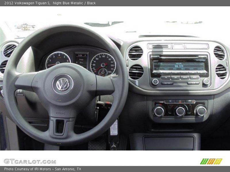 Night Blue Metallic / Black 2012 Volkswagen Tiguan S