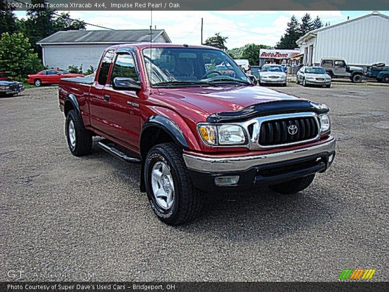 Impulse Red Pearl / Oak 2002 Toyota Tacoma Xtracab 4x4