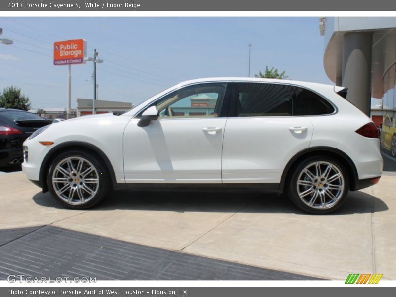 White / Luxor Beige 2013 Porsche Cayenne S
