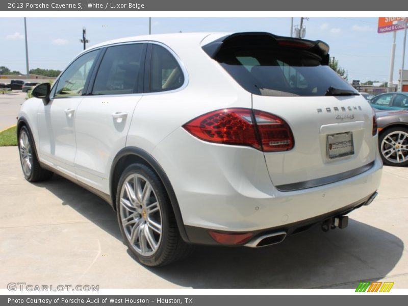 White / Luxor Beige 2013 Porsche Cayenne S