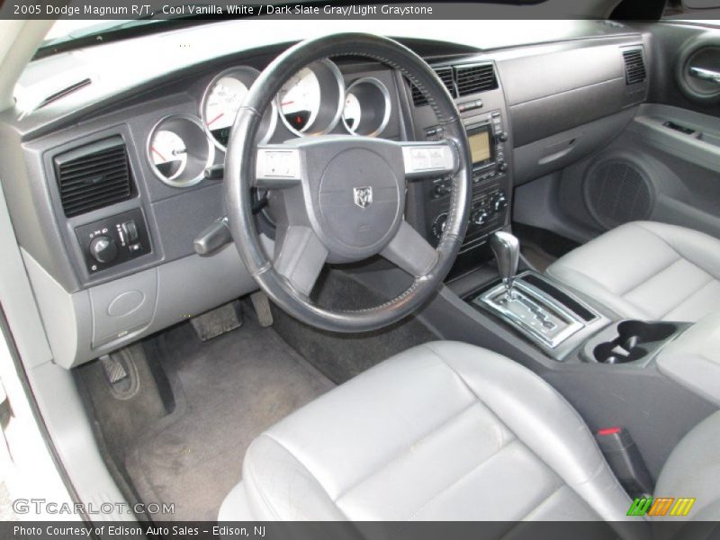 Cool Vanilla White / Dark Slate Gray/Light Graystone 2005 Dodge Magnum R/T