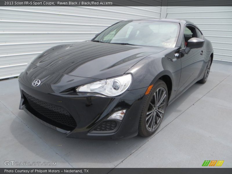 Raven Black / Black/Red Accents 2013 Scion FR-S Sport Coupe
