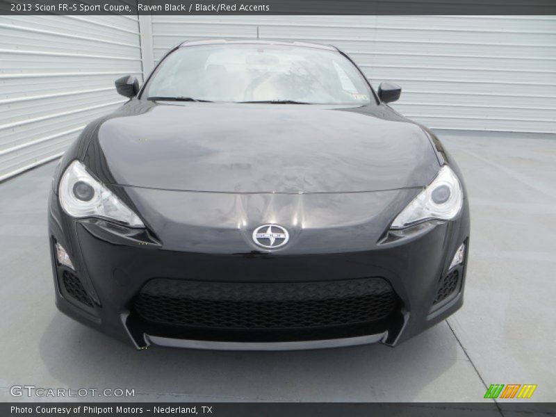 Raven Black / Black/Red Accents 2013 Scion FR-S Sport Coupe