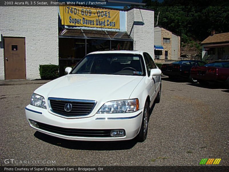 Premium White Pearl / Parchment 2003 Acura RL 3.5 Sedan