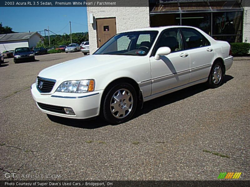 Front 3/4 View of 2003 RL 3.5 Sedan