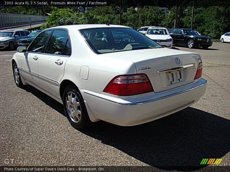 Premium White Pearl / Parchment 2003 Acura RL 3.5 Sedan