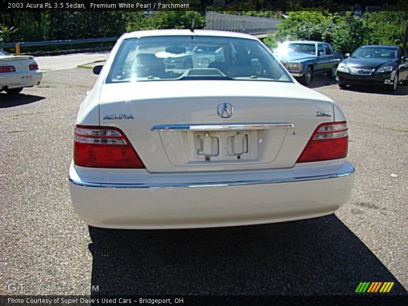 Premium White Pearl / Parchment 2003 Acura RL 3.5 Sedan