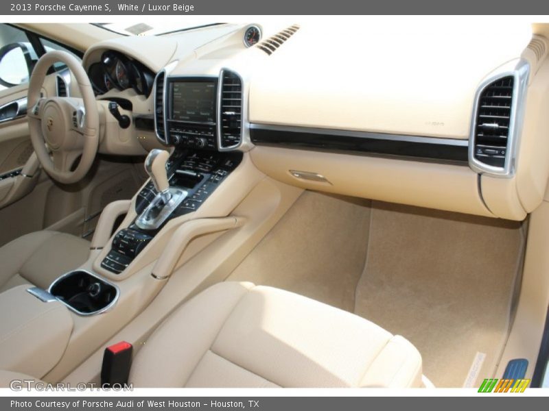 White / Luxor Beige 2013 Porsche Cayenne S