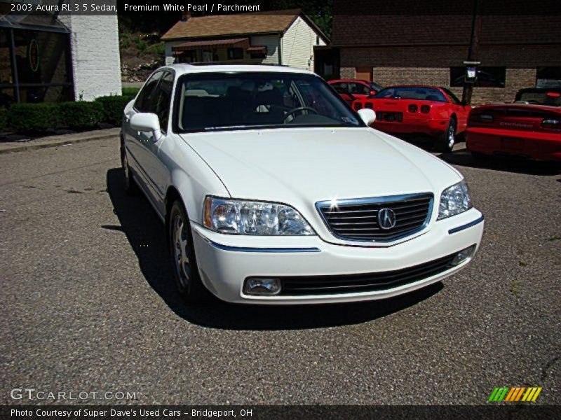 Premium White Pearl / Parchment 2003 Acura RL 3.5 Sedan