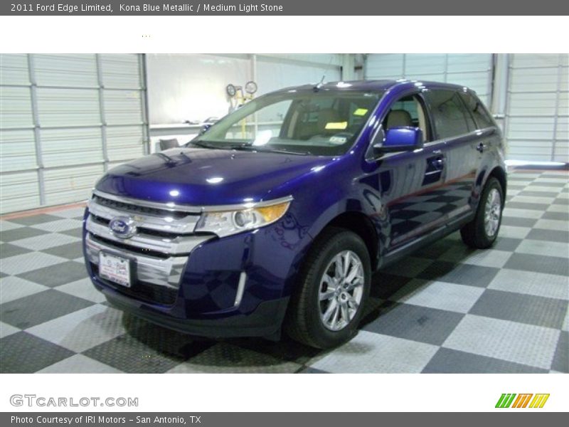 Kona Blue Metallic / Medium Light Stone 2011 Ford Edge Limited