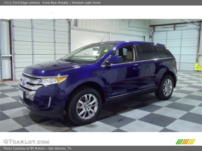 Kona Blue Metallic / Medium Light Stone 2011 Ford Edge Limited