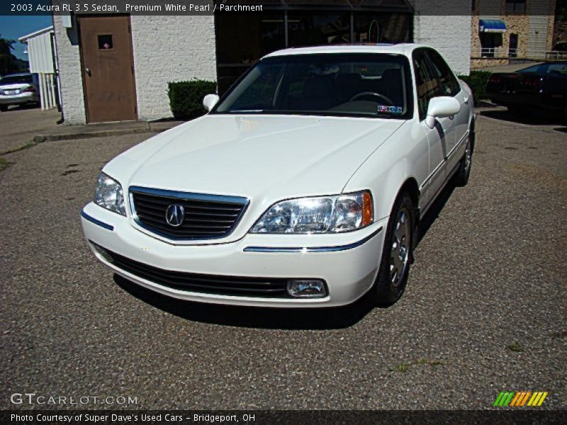 Premium White Pearl / Parchment 2003 Acura RL 3.5 Sedan