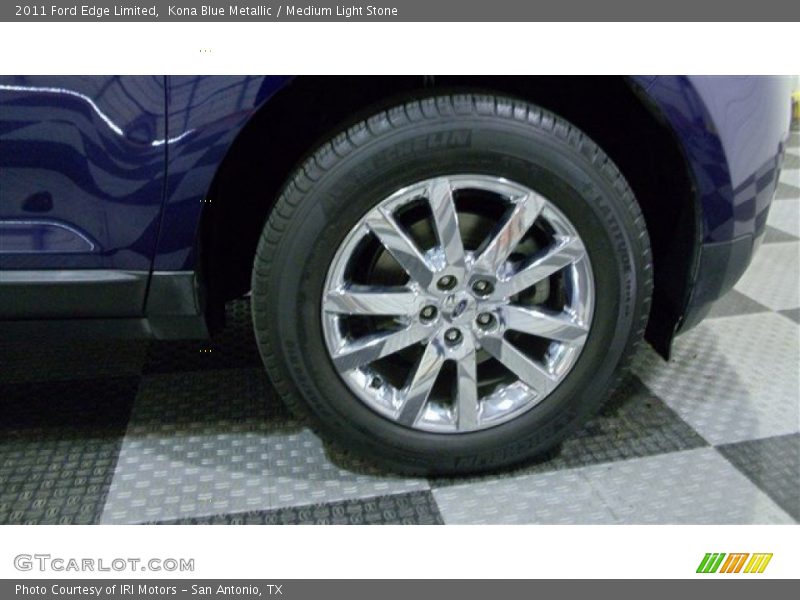 Kona Blue Metallic / Medium Light Stone 2011 Ford Edge Limited
