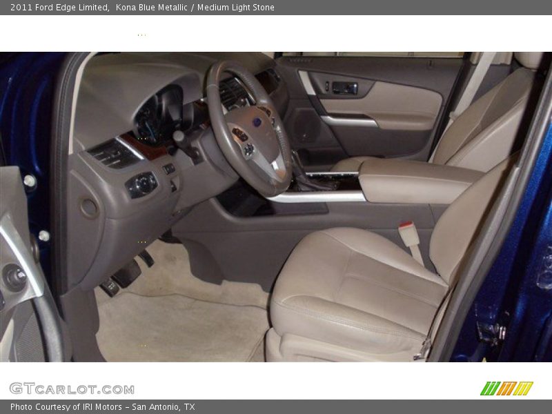 Kona Blue Metallic / Medium Light Stone 2011 Ford Edge Limited