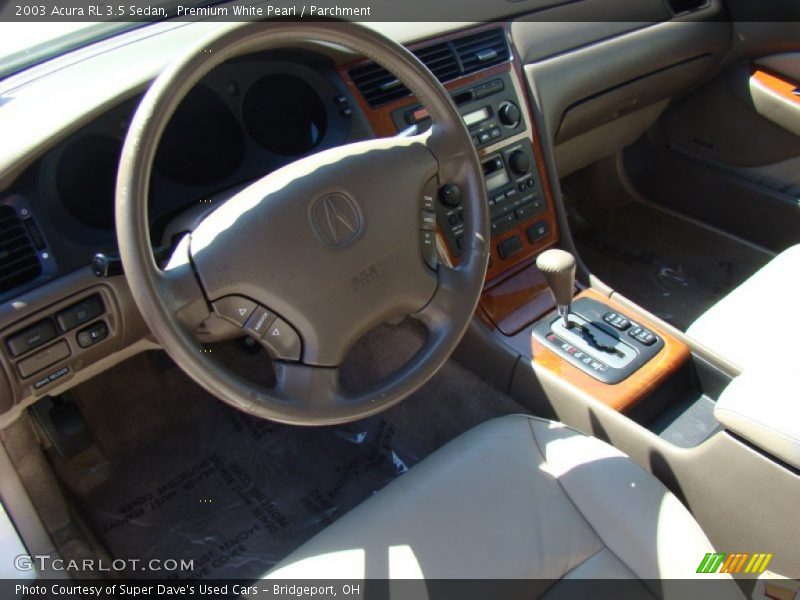 Premium White Pearl / Parchment 2003 Acura RL 3.5 Sedan