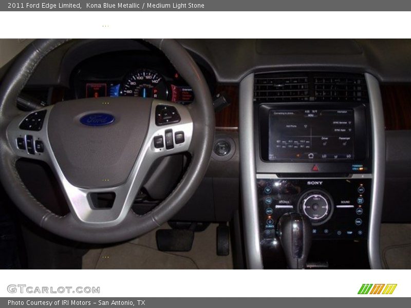 Kona Blue Metallic / Medium Light Stone 2011 Ford Edge Limited