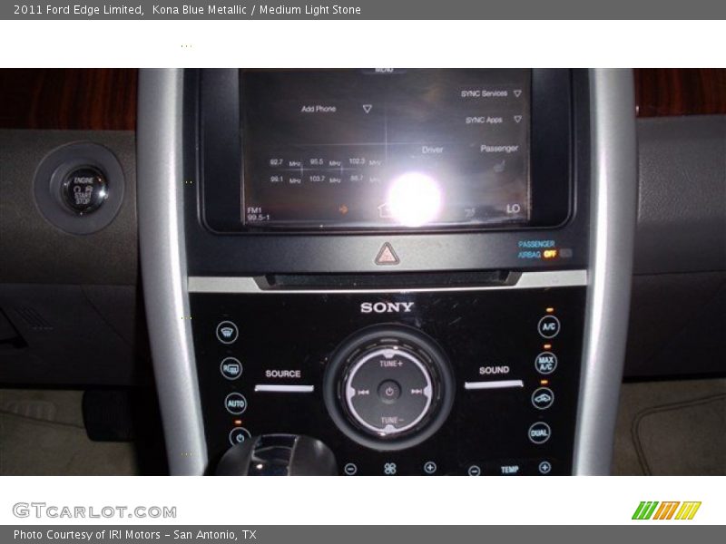 Kona Blue Metallic / Medium Light Stone 2011 Ford Edge Limited