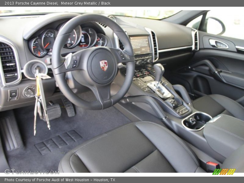 Meteor Grey Metallic / Black 2013 Porsche Cayenne Diesel