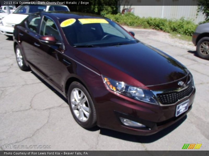 Dark Cherry Pearl Metallic / Beige 2013 Kia Optima LX