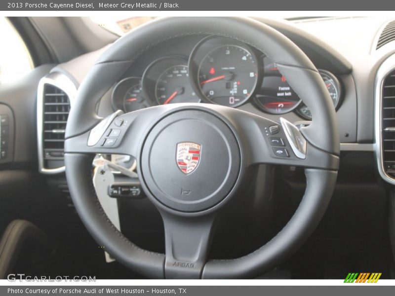 Meteor Grey Metallic / Black 2013 Porsche Cayenne Diesel