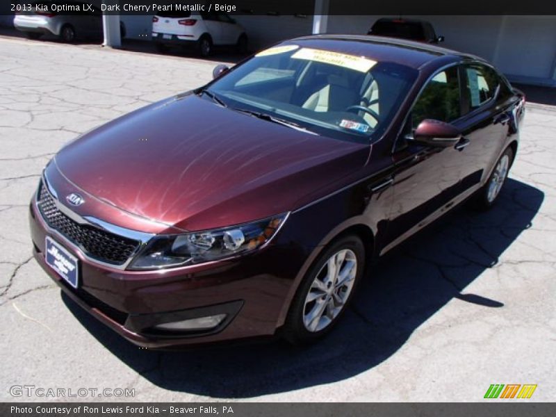 Dark Cherry Pearl Metallic / Beige 2013 Kia Optima LX