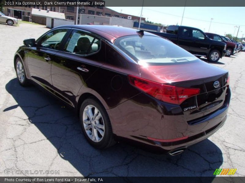 Dark Cherry Pearl Metallic / Beige 2013 Kia Optima LX