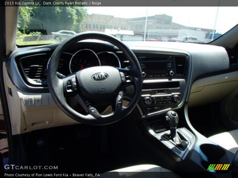 Dark Cherry Pearl Metallic / Beige 2013 Kia Optima LX
