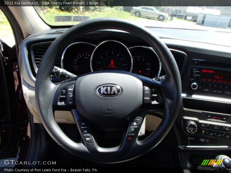 Dark Cherry Pearl Metallic / Beige 2013 Kia Optima LX