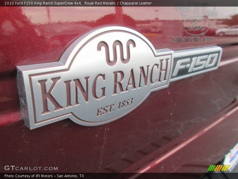 Royal Red Metallic / Chapparal Leather 2010 Ford F150 King Ranch SuperCrew 4x4