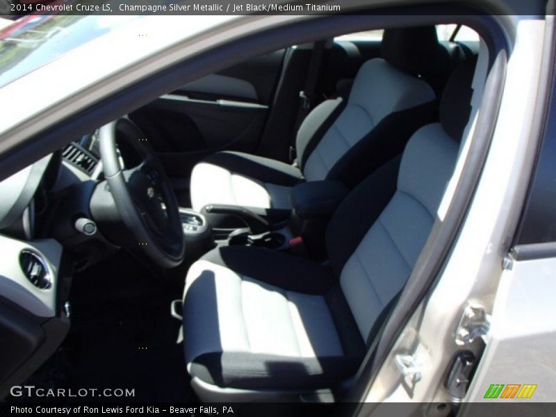 Champagne Silver Metallic / Jet Black/Medium Titanium 2014 Chevrolet Cruze LS