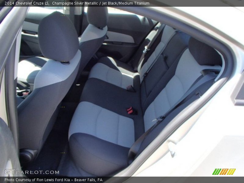 Champagne Silver Metallic / Jet Black/Medium Titanium 2014 Chevrolet Cruze LS
