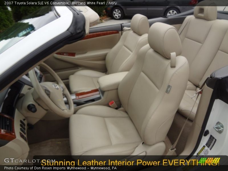 Blizzard White Pearl / Ivory 2007 Toyota Solara SLE V6 Convertible