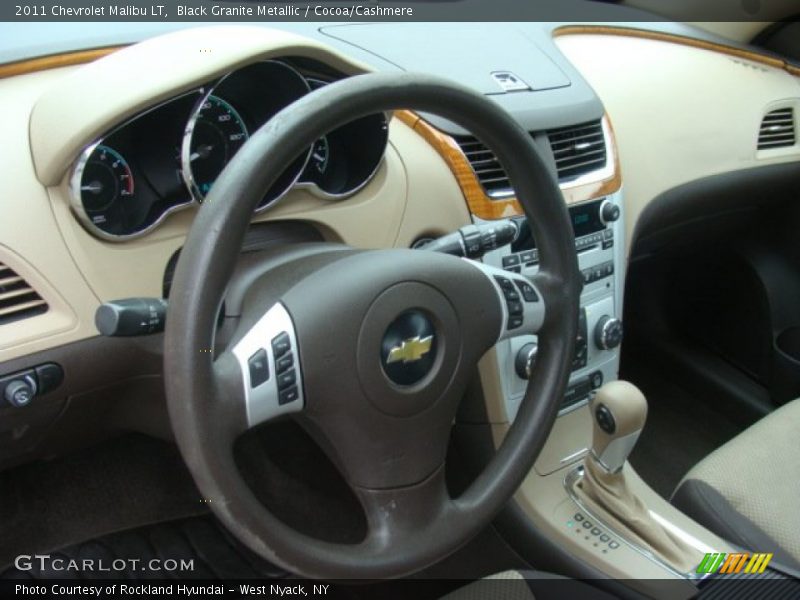 Black Granite Metallic / Cocoa/Cashmere 2011 Chevrolet Malibu LT