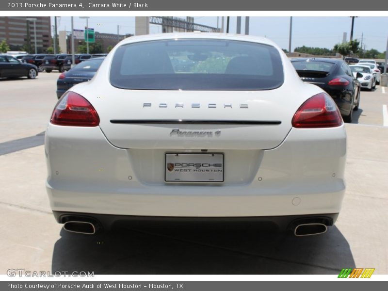 Carrara White / Black 2013 Porsche Panamera 4