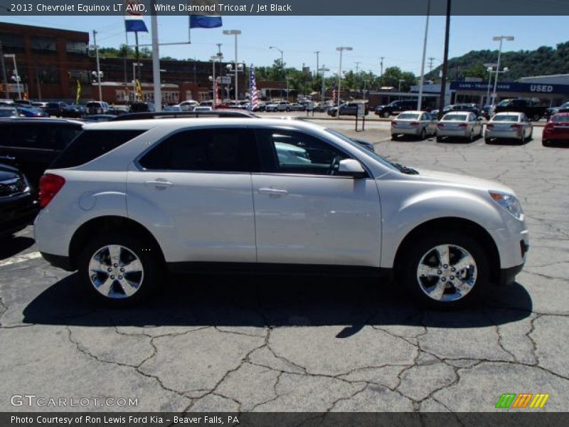 White Diamond Tricoat / Jet Black 2013 Chevrolet Equinox LT AWD