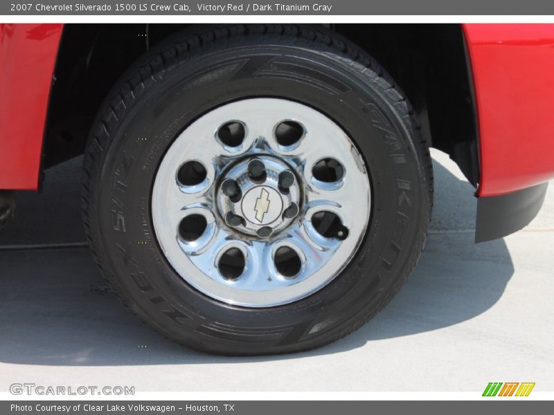 Victory Red / Dark Titanium Gray 2007 Chevrolet Silverado 1500 LS Crew Cab