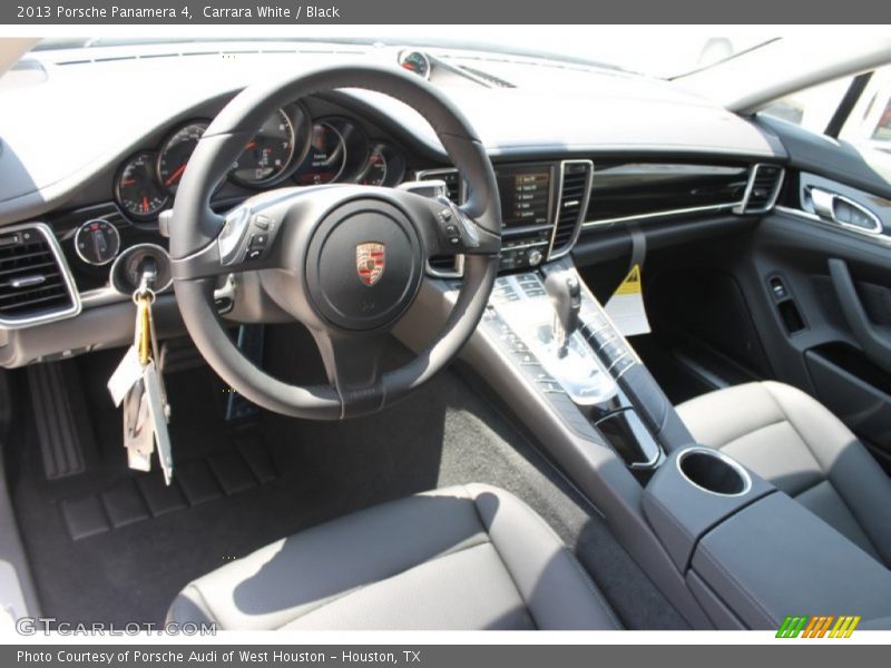 Carrara White / Black 2013 Porsche Panamera 4