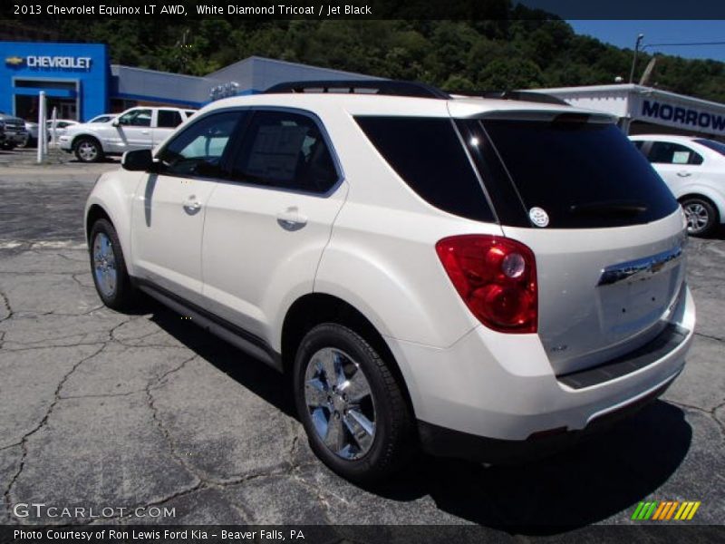 White Diamond Tricoat / Jet Black 2013 Chevrolet Equinox LT AWD