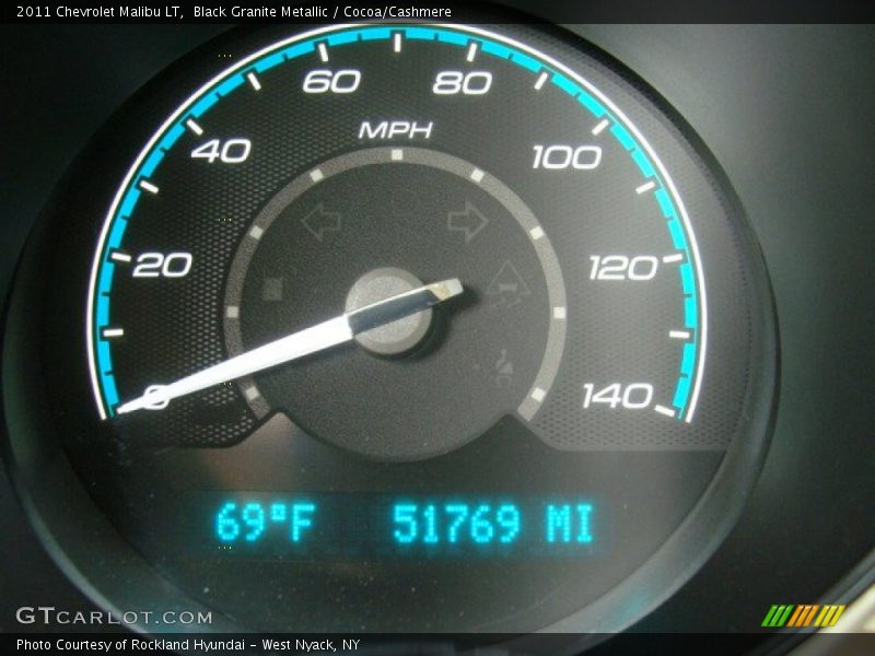 Black Granite Metallic / Cocoa/Cashmere 2011 Chevrolet Malibu LT
