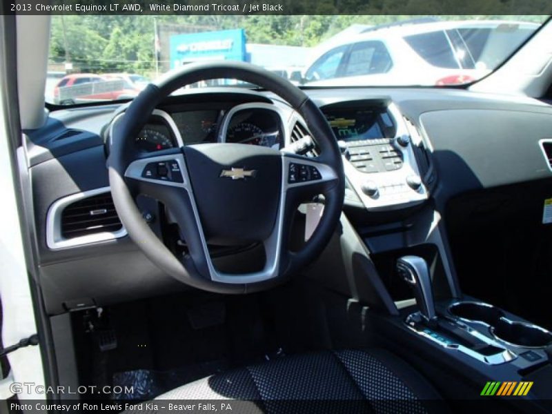 White Diamond Tricoat / Jet Black 2013 Chevrolet Equinox LT AWD