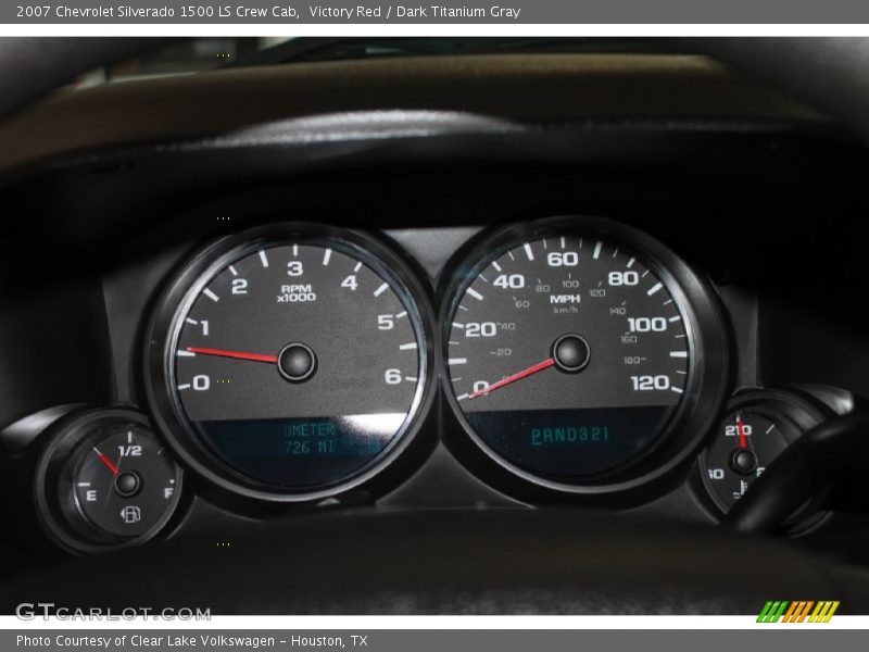 Victory Red / Dark Titanium Gray 2007 Chevrolet Silverado 1500 LS Crew Cab