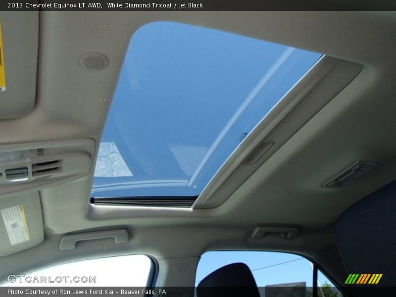 White Diamond Tricoat / Jet Black 2013 Chevrolet Equinox LT AWD