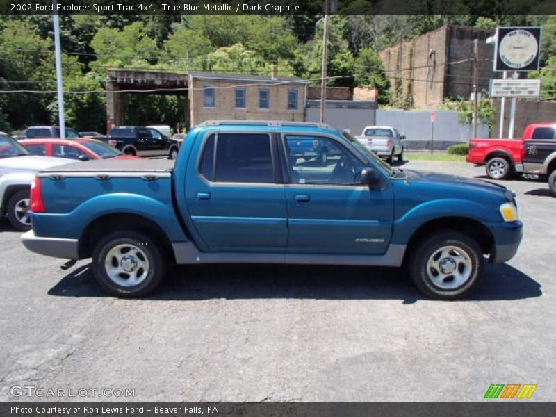 True Blue Metallic / Dark Graphite 2002 Ford Explorer Sport Trac 4x4