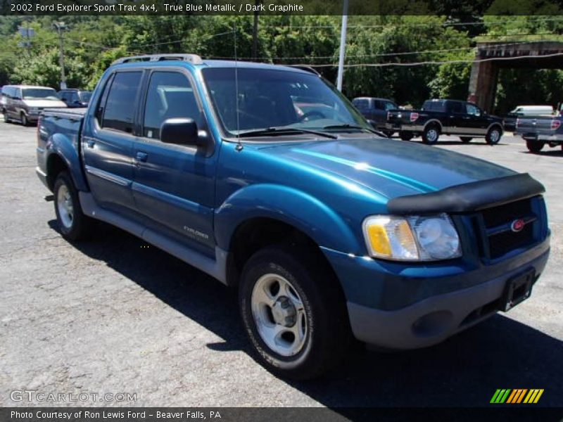 True Blue Metallic / Dark Graphite 2002 Ford Explorer Sport Trac 4x4