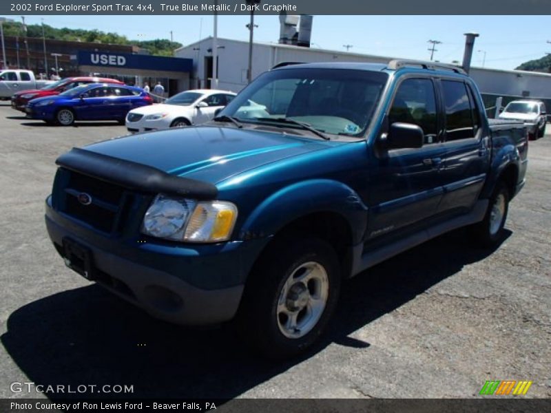 True Blue Metallic / Dark Graphite 2002 Ford Explorer Sport Trac 4x4