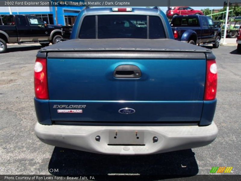 True Blue Metallic / Dark Graphite 2002 Ford Explorer Sport Trac 4x4